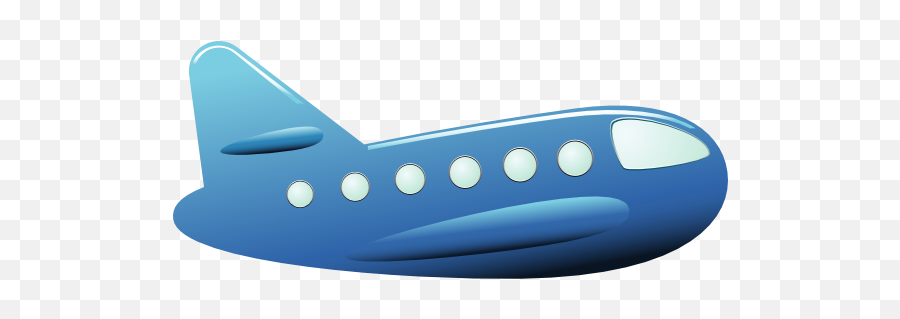 Airplane Clipart Png - Blue Plane Cartoon Png Emoji,Emoji Cliip On