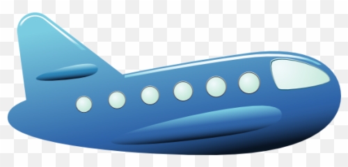 Airplane Clipart Png - Blue Plane Cartoon Png Emoji,Emoji Cliip On