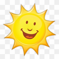 Sol Sorrindo Png Transparent Images - Smiling Sun Clipart Emoji,Emoticon Sorrindo