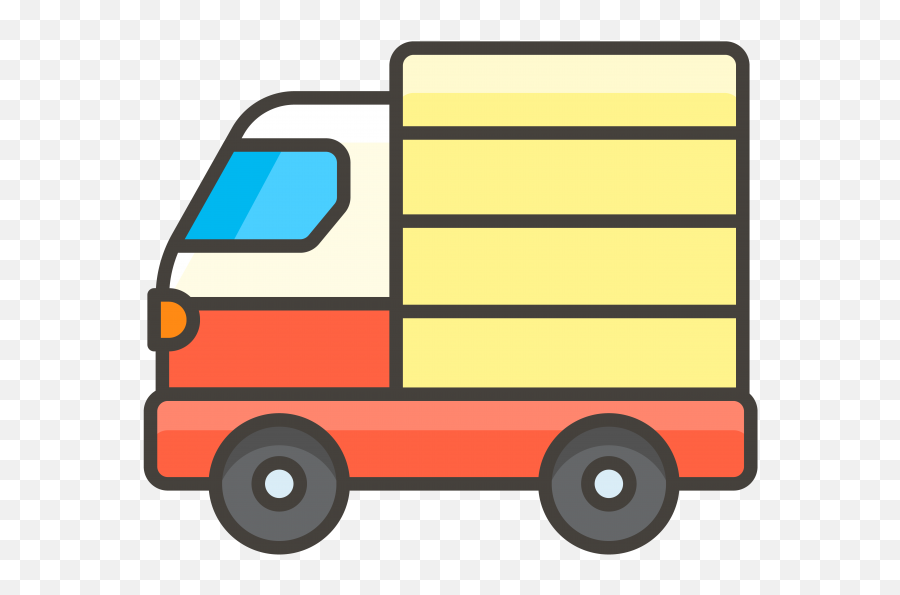 Delivery Truck Emoji Icon Transparent - Commercial Vehicle,Semi Truck Emoji