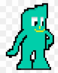 Pixel Art Gallery Emoji,Gumby Emoticon