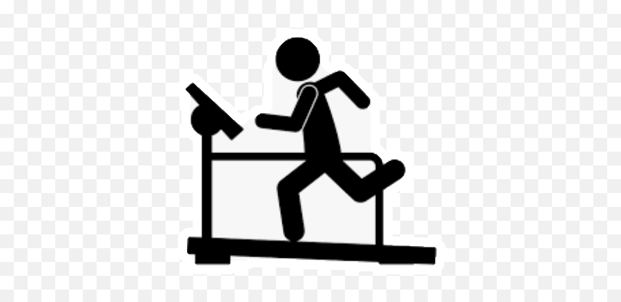 Treadmill Treadmillrun Sticker - Treadmill Exercise Icon Png Emoji,Treadmill Emoji