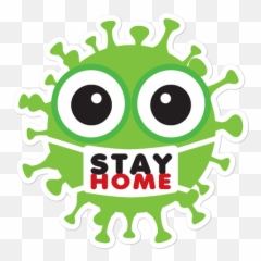 Stay Home Virus With Face Mask Sticker U2013 Facemaskfreak Emoji,House Green Emoji