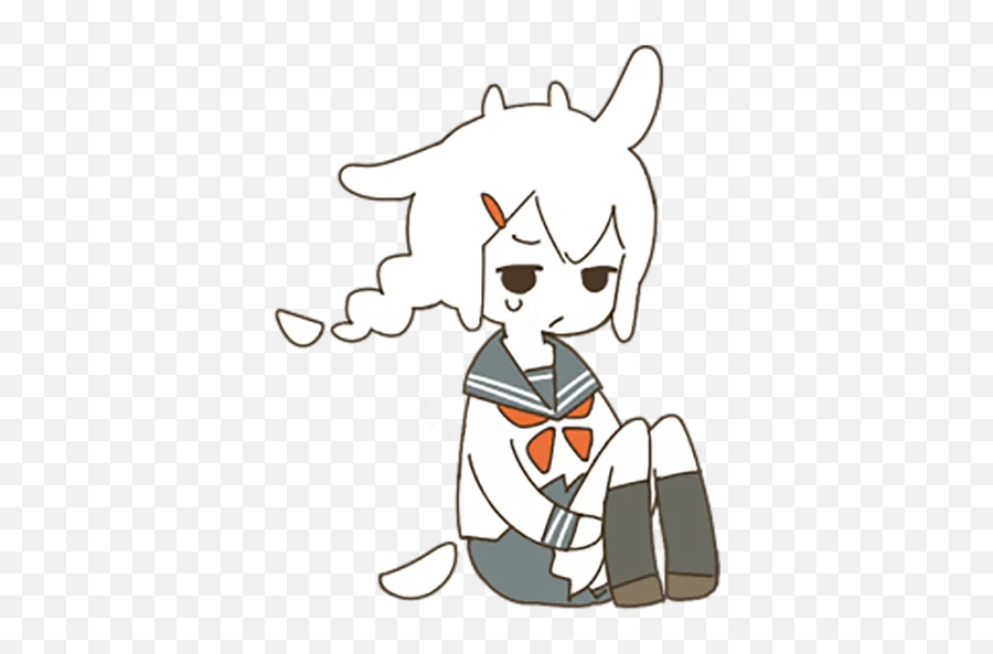 Goat Girl By Sr Telegram Stickers Emoji,Goat Twitch Emoji