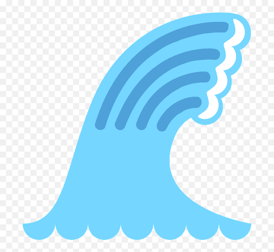 Water Wave Id 353 Emojicouk - Waterfall Emoji,Tsunami Emoji