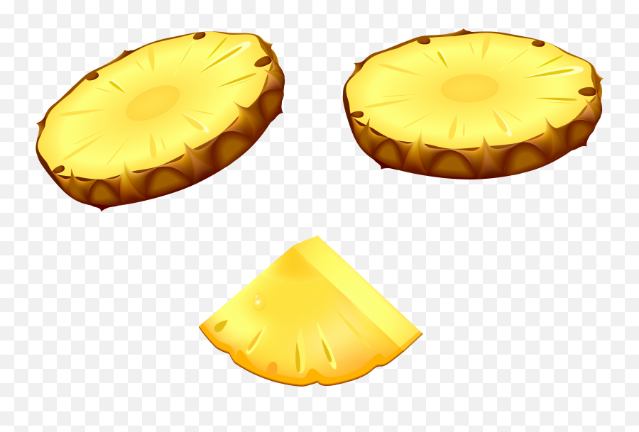 Pineapple Clipart Juicy Pineapple - Pineapple Slice Vector Png Emoji,Pineapple Emoji Hat