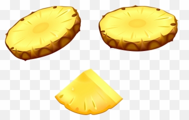 Pineapple Clipart Juicy Pineapple - Pineapple Slice Vector Png Emoji,Pineapple Emoji Hat