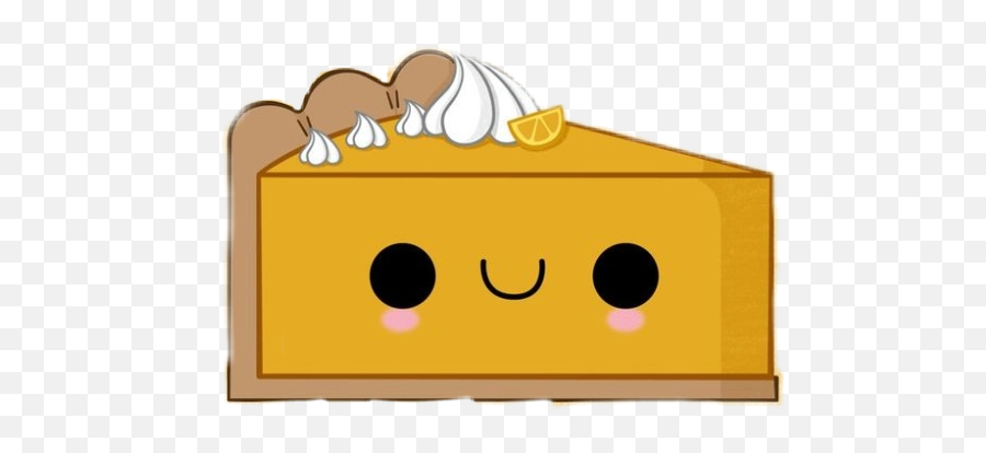 Pie Pumpkinpie Kawaii Sticker - Kawaii Pumpkin Pie Cartoon Emoji,Pumpkin Pie Emoji
