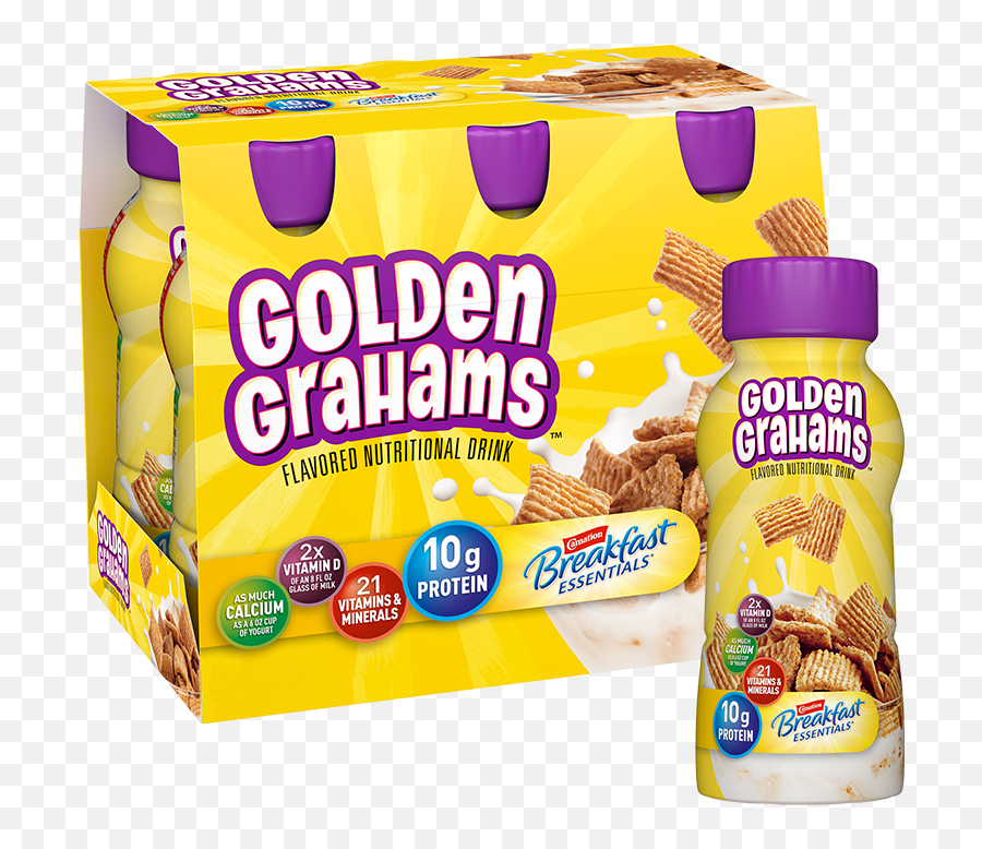 Carnation Breakfast Essentials Original Nutritional Drink - Golden Grahams Cereal Emoji,I'm In A Glass Box Of Emotion