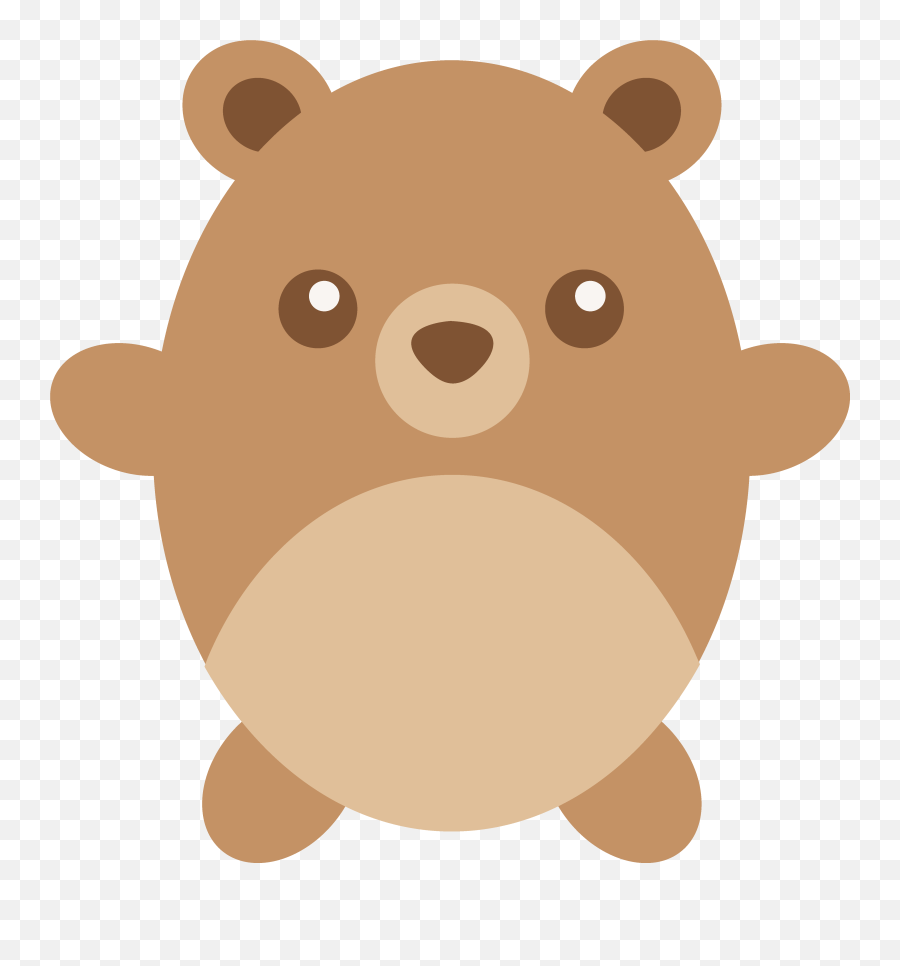 Painted Oval Bear Free Image Emoji,Cute Christmas Emoticons Bear