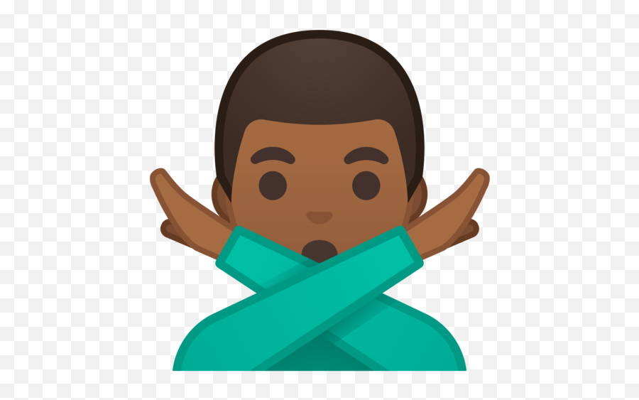 Medium - Man Gesturing No Medium Skin Tone Png Emoji,Man Gesturing No Black Emoji