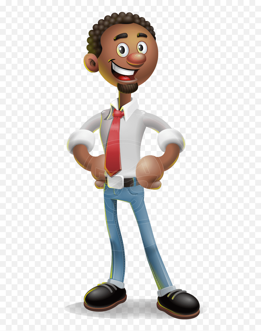 African - 3d Cartoon Character Poses Emoji,Cartoon Emotions 3d