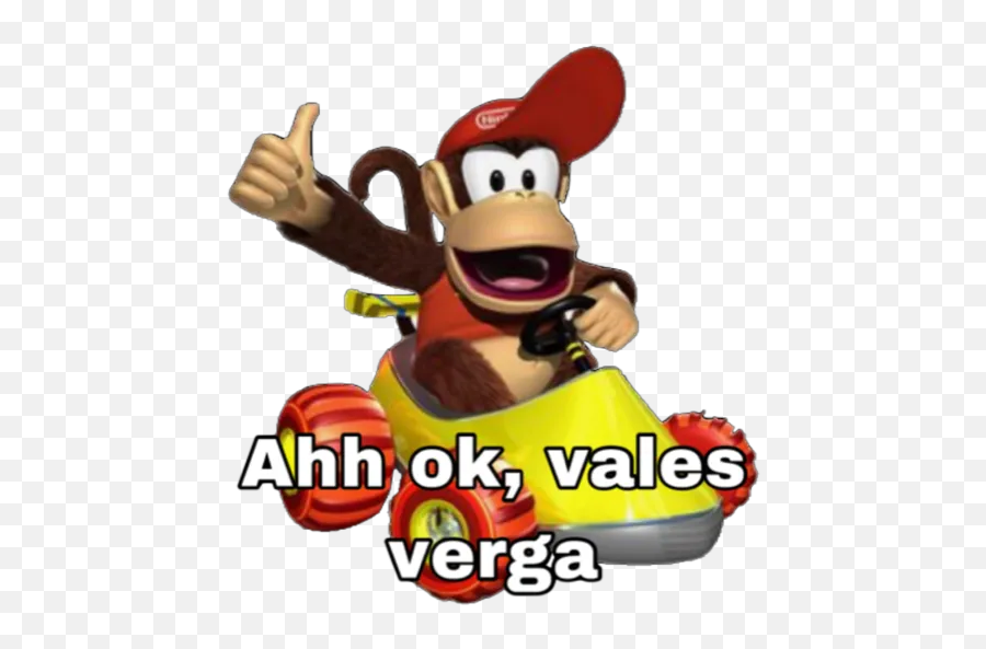 Mario Kart Tour 4 Stickers For Whatsapp - Diddy Kong Racing Png Emoji,Emojis Hambriento