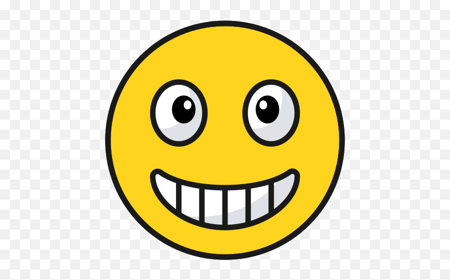 Emoji Smile Happy Emoticon Free Icon - Cute Smile Icons,Free Emoticon Happy Sad Embroidery Designs