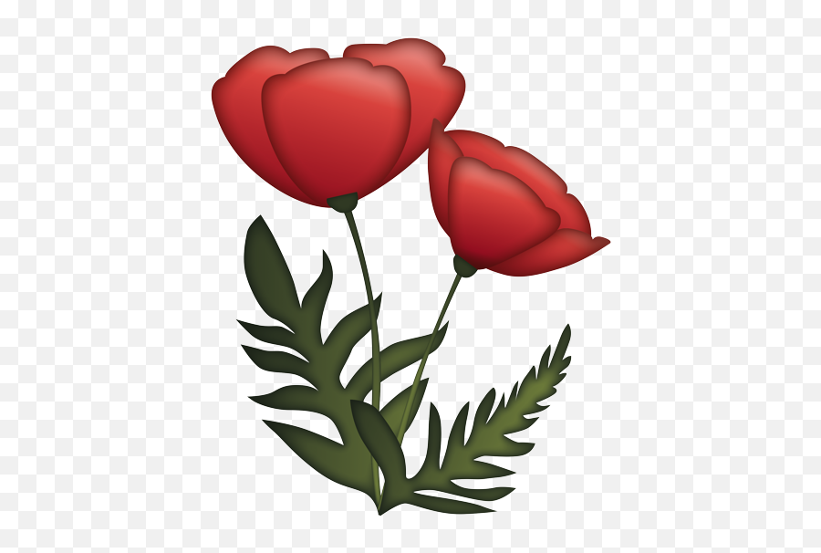 Flower Copy And Paste Emoji - Poppy Emoji,Rose Ascii Emoticon