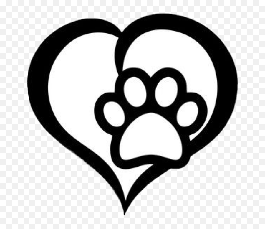 The Most Edited Pawprint Picsart - Dog Heart Clipart Emoji,Panthers Paw Emoji