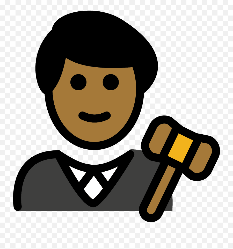 Man Judge Emoji Clipart - Emoji,Court Emoji