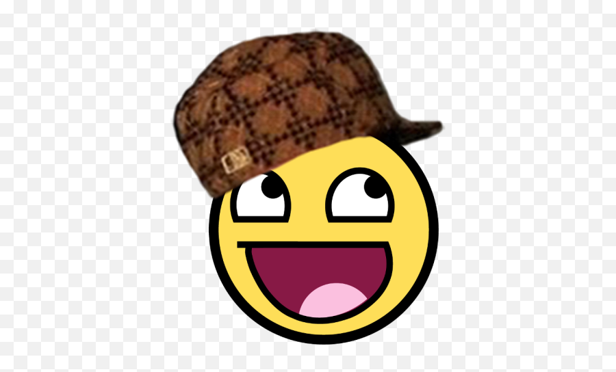 Awesome Scumbag Awesome Face Epic Smiley Know Your Meme - Epic Smiley Emoji With A Hat,Contented Sigh Emoticon