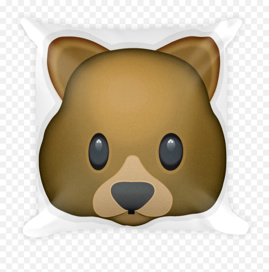 Download Emoji Pillow - Bear Face Bear Face Throw Blanket,Bear Emoji