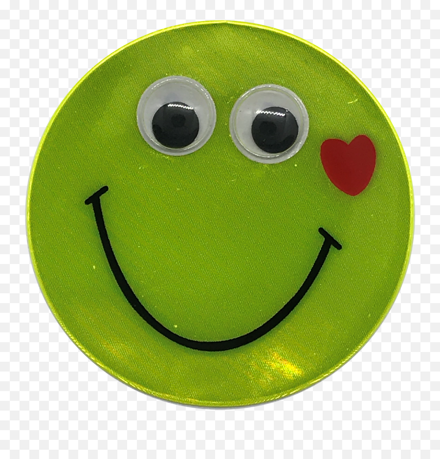 Reflective Smile Sticker With 3d Eyes Emoji,Facebook Slap Emoticon
