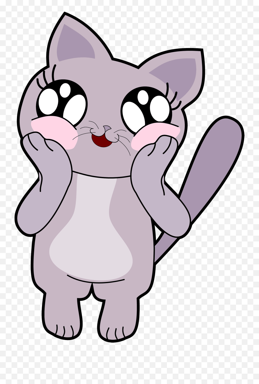 Cat In Love Clipart Free Download Transparent Png Creazilla - Happy Emoji,Cat Love Emoji