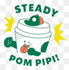 Starbucks Shiok Stickers - Starbucks Coffee Company Lid Emoji,Pom Pom Emoji Iphone