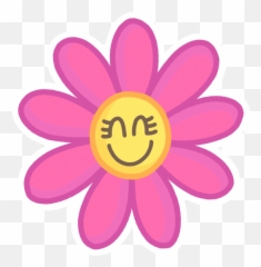 Flower Doodle Sticker - Just Stickers Emoji,Pink Flower Emoticon For Facebook