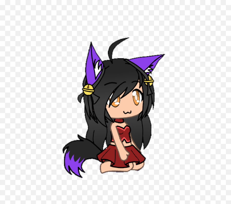 Aphmau Chibi Starlight Werewolf Sticker By Jade Emoji,Werewolf Emojis