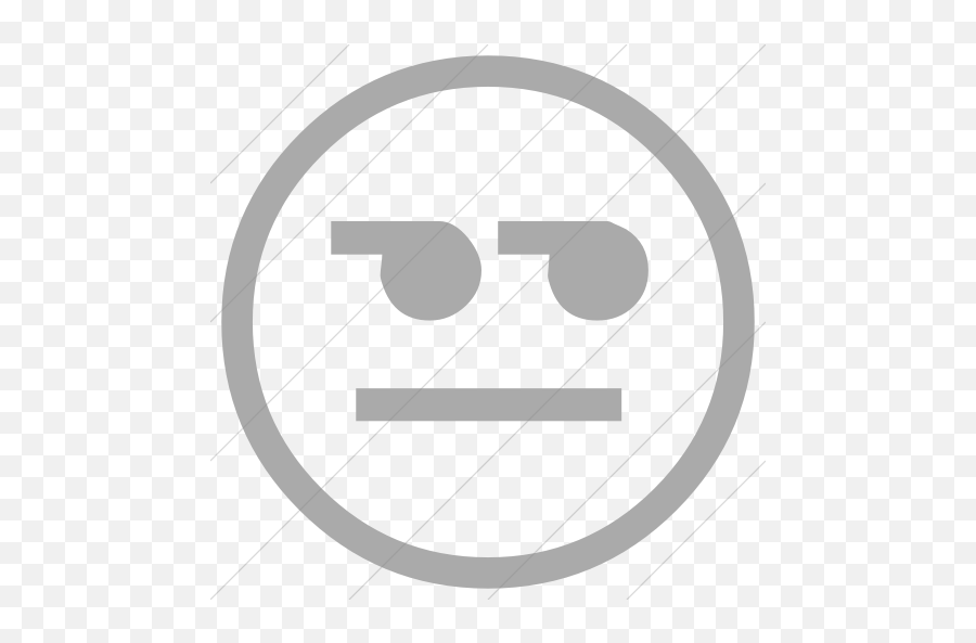Iconsetc Simple Gray Classic Emoticons Unamused Face Icon Emoji,Assic Emoticons