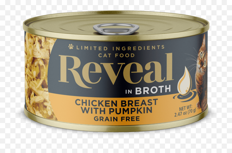 Chicken U0026 Pumpkin Grain Free Canned Cat Food Reveal Emoji,Cat Treat Emoji