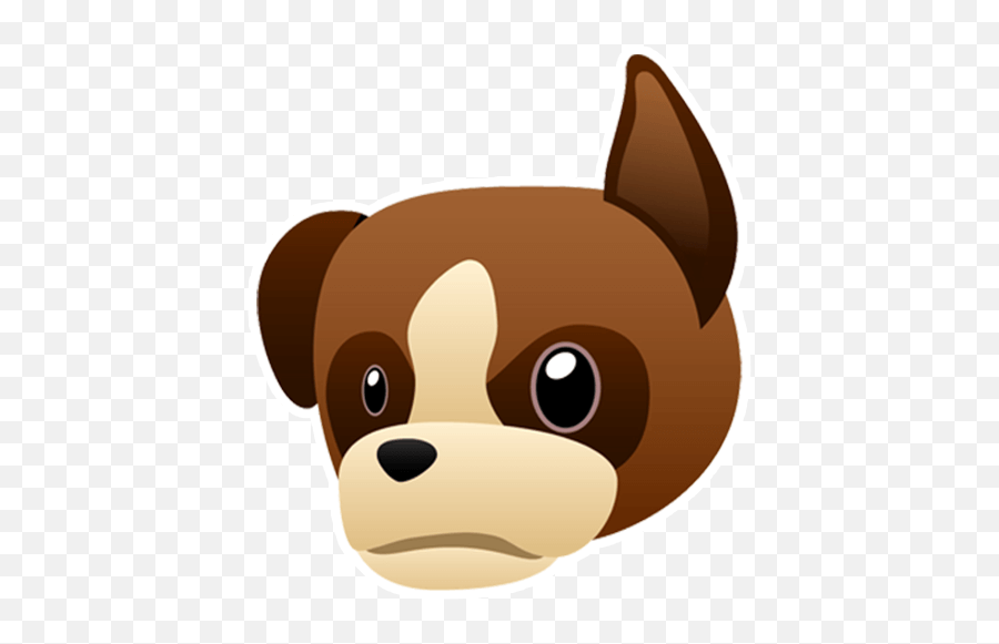 Dog Pack 1 By Marcossoft - Sticker Maker For Whatsapp Emoji,Teddy Bear Face Emoji