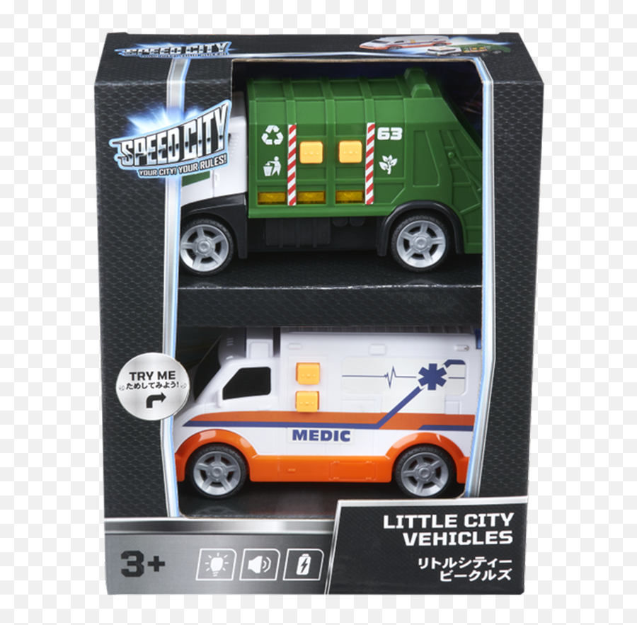Speed City Little City Vehicles - Commercial Vehicle Emoji,Car Swimming Emoji