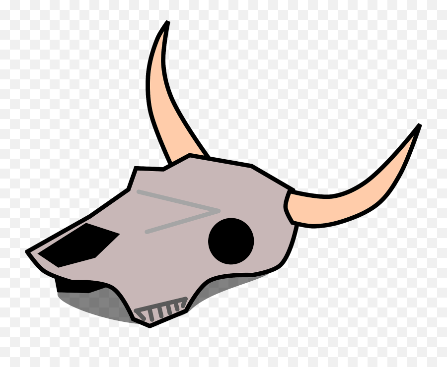 Cow Skull Clipart - Desert Dead Animals Drawings Emoji,Skull And Sleeping Emoji