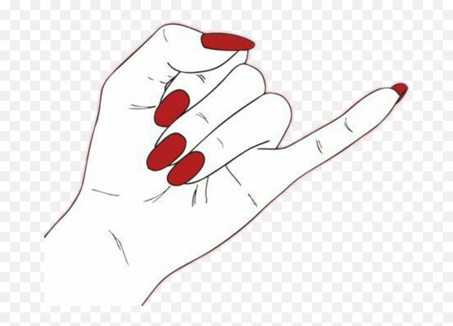 Finger Clipart Promise Picture 1096860 Finger Clipart Promise - Red Nails Png Aesthetic Emoji,Emoji For Promise