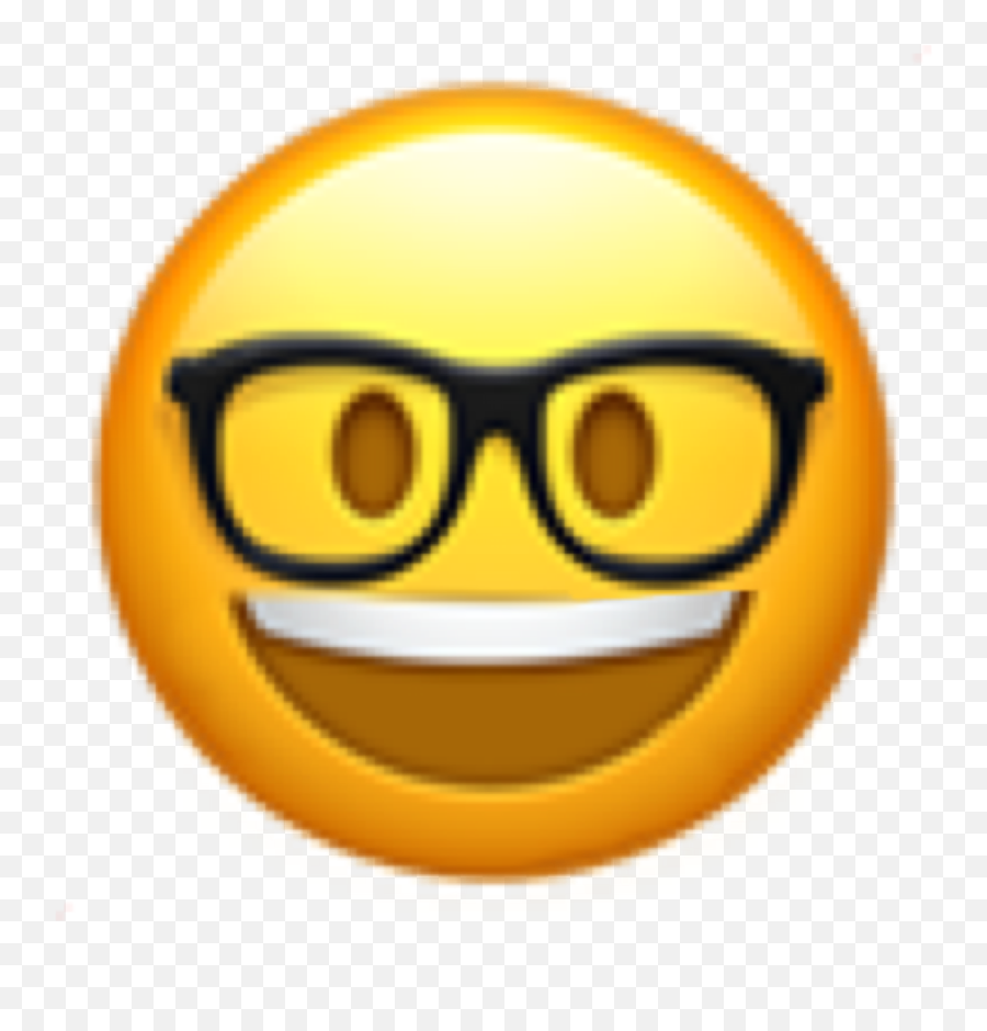 Sticker Emoji Nerd Happy Sticker - Marvel Emojis Guess The Movie,Nerd Emoji