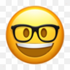 Sticker Emoji Nerd Happy Sticker - Marvel Emojis Guess The Movie,Nerd Emoji