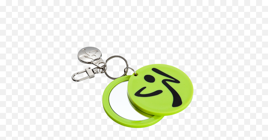 Zumba Mirror Keychain - Happy Emoji,Zumba Emoticon