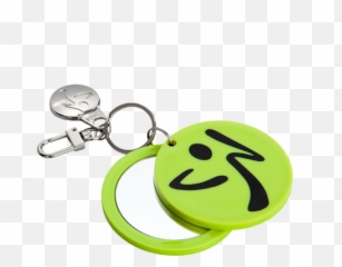 Zumba Mirror Keychain - Happy Emoji,Zumba Emoticon