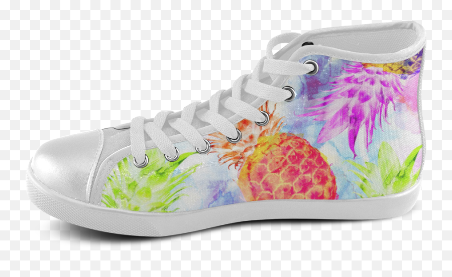 Pineapples Womenu0027s High Top Canvas Shoes 20 Off Coupon - Plimsoll Emoji,Emoji Women's Canvas Shoes
