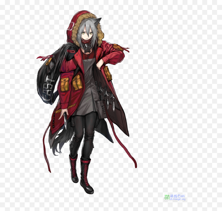 Anko Yuki Tries To Protect Amiya From Anything - Arknights Red Cosplay Emoji,Best Friend Emoji Costume