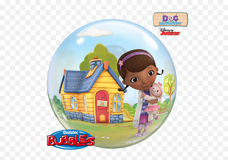 1 X 22 Disney Doc Mcstuffins Qualatex Bubble Balloon U2014 Edu0027s - Doc Mcstuffins Emoji,House Balloons Emoji