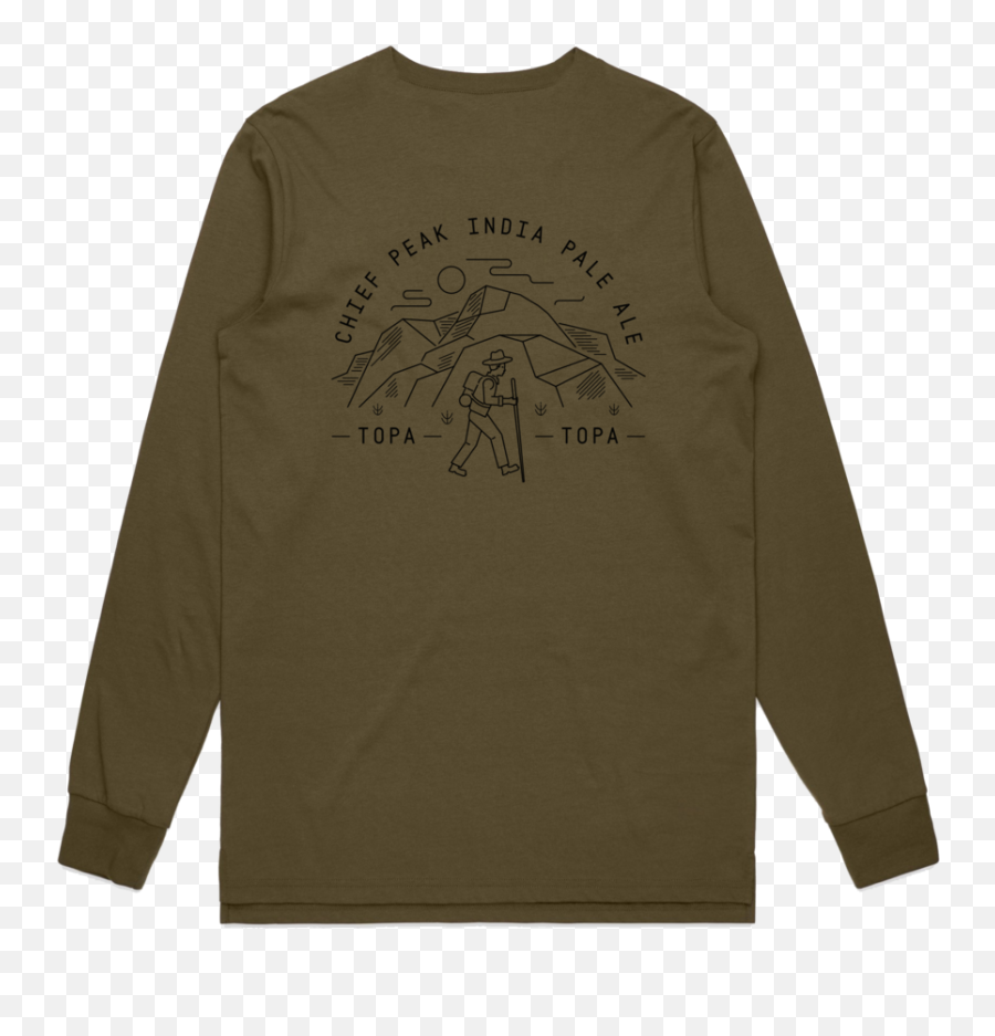 Chief Peak Ipa Longsleeve Tee - Long Sleeve Emoji,Emoji T Shirt India