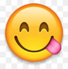 Free Png Ios Emoji Face Savouring - Easy Emojis,Emoji Pillow Cases