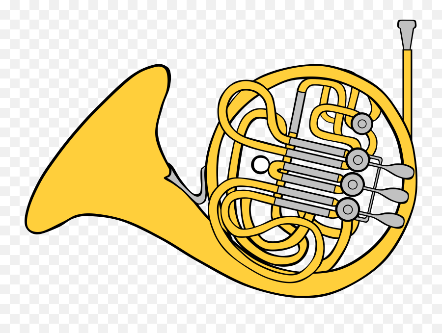 French Horn Clipart - French Horn Clipart Emoji,French Horn Emoji