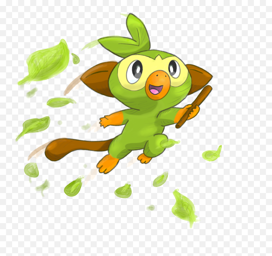 Gen 8 Starter Pokemon Designs Themes Templates And - Pokemon Grookey Png Emoji,Pokemon Emojis Piplup Sad