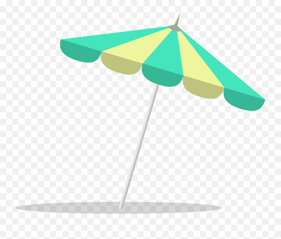 Beach Umbrella Flat Design - Beach Umbrella Png Transparent Background Emoji,Beach Umbrella Emoji