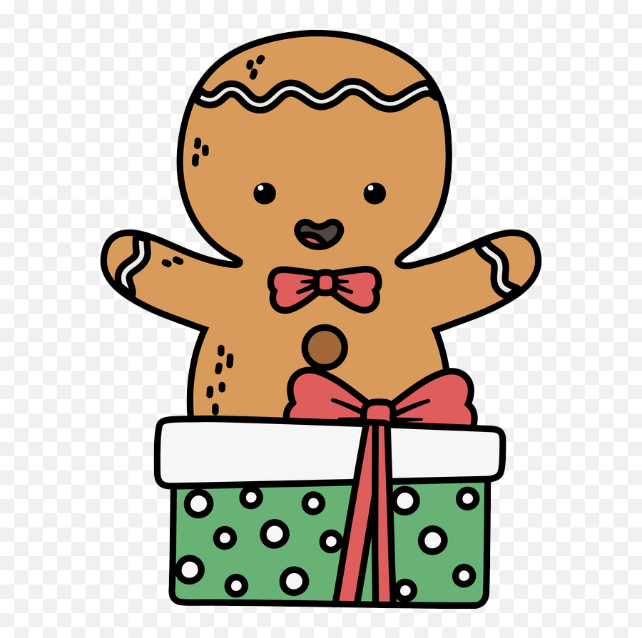 Gingerbread Man Clipart - Happy Emoji,Gingerbread Man Coloring Page Emojis Cute