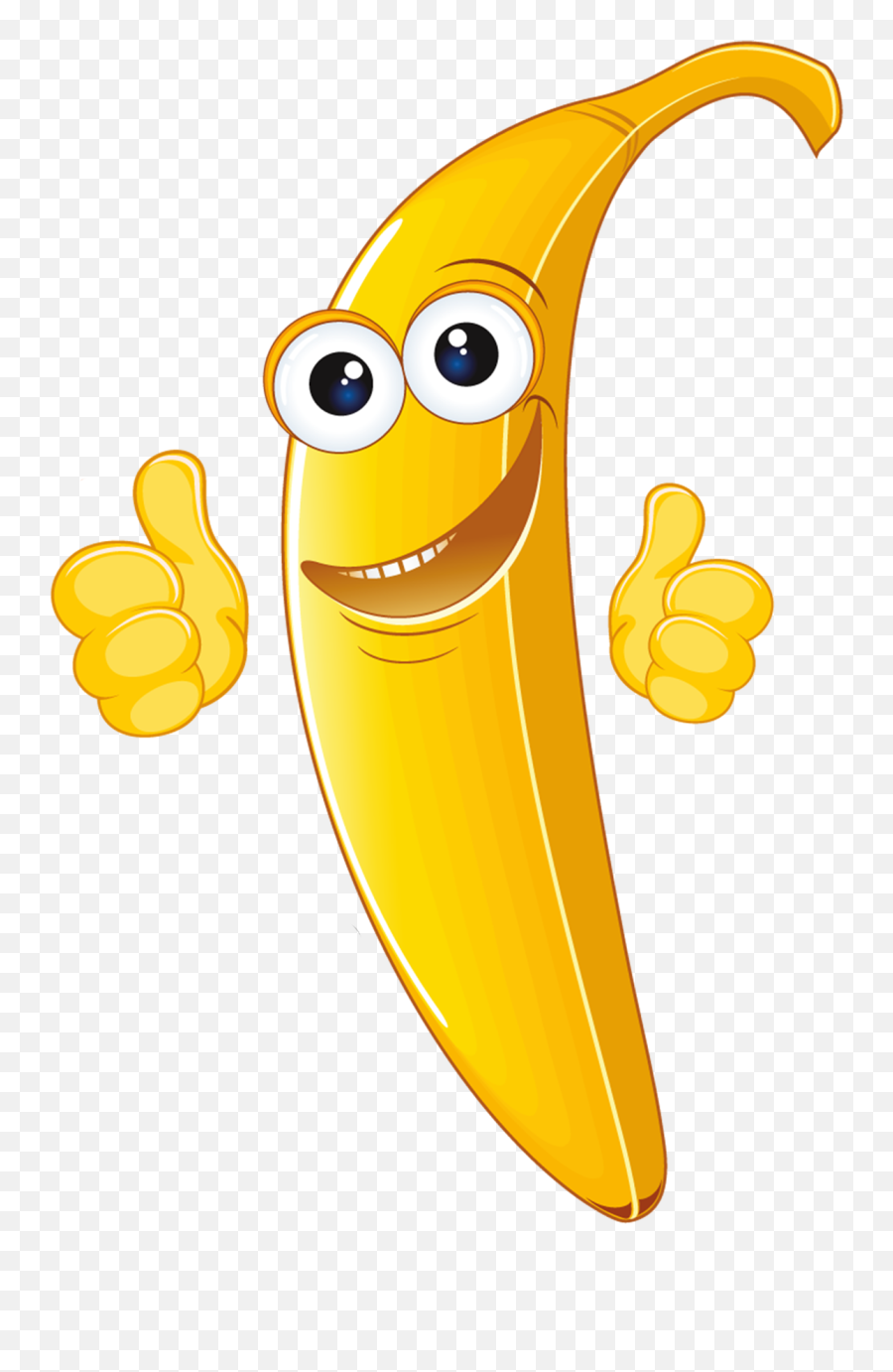 Smiling Animation Banana Cartoon Free - Cute Banana Cartoon Png Emoji,Banana Emoticon