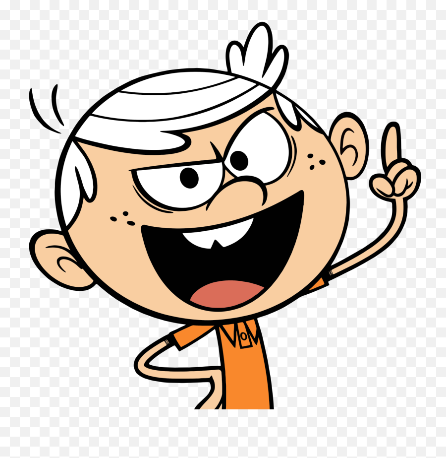 Loud House Lincoln Evil Clipart - Lincoln Loud Png Emoji,Lincoln Loud With No Emotion On His Face