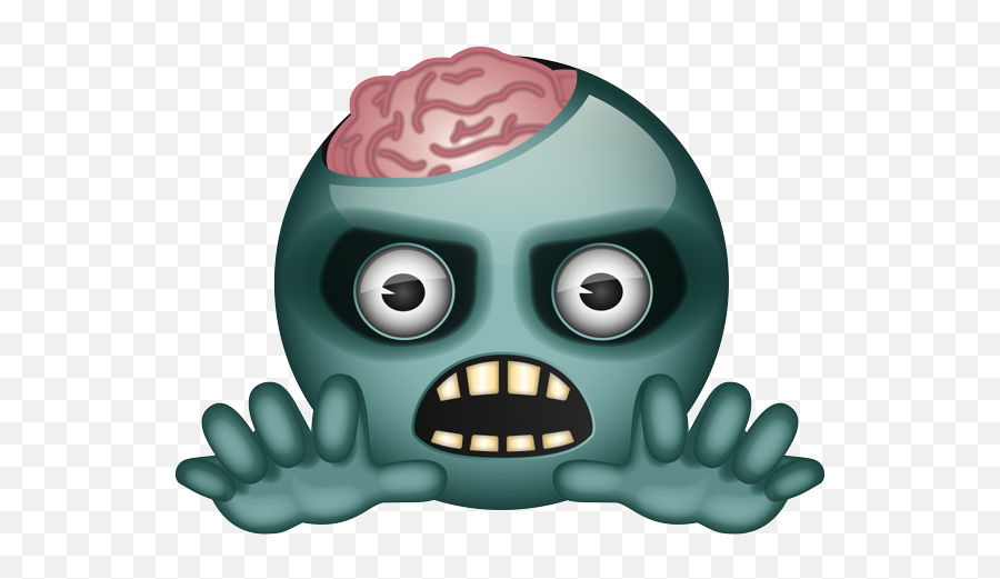 Emoji U2013 The Official Brand Face Zombie Open Brain - Zombie Devil Emoji Face,Brain Emoji